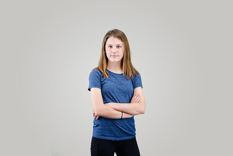 girl with arms crossed